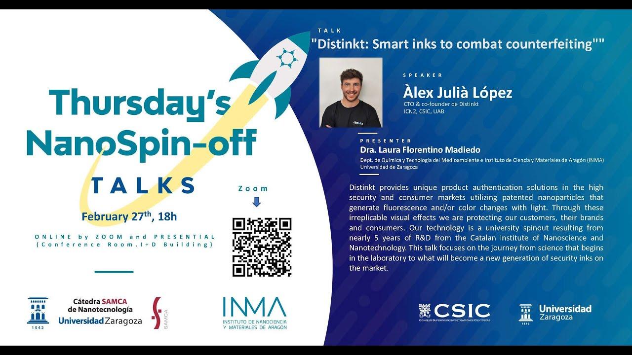 Thursday's NanoSpin-off Talks | 